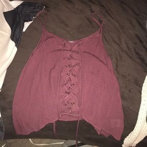Maroon tank top